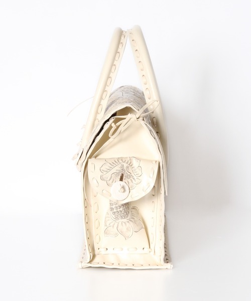 CARVING TRIBES（カービングトライブス）の「Maestra M（ハンドバッグ・レディース・ナチュラル/ブラウン系その他4/ブラック/ブラウン系その他3/キナリ・FREE）」の6枚目の写真