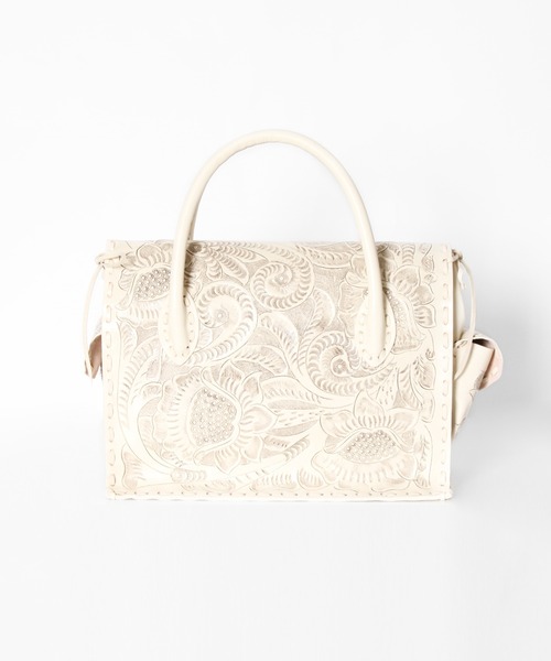 CARVING TRIBES（カービングトライブス）の「Maestra M（ハンドバッグ・レディース・ナチュラル/ブラウン系その他4/ブラック/ブラウン系その他3/キナリ・FREE）」の7枚目の写真