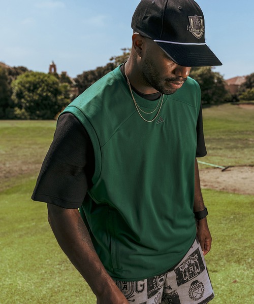 adidas（アディダス）の「GO-TO バックプリントベスト【adidas Golf/アディダスゴルフ】（ベスト・メンズ・ダークグリーン/グリーン/ブラック・XX-LARGE/LARGE/MEDIUM/SMALL/X-LARGE）」の2枚目の写真