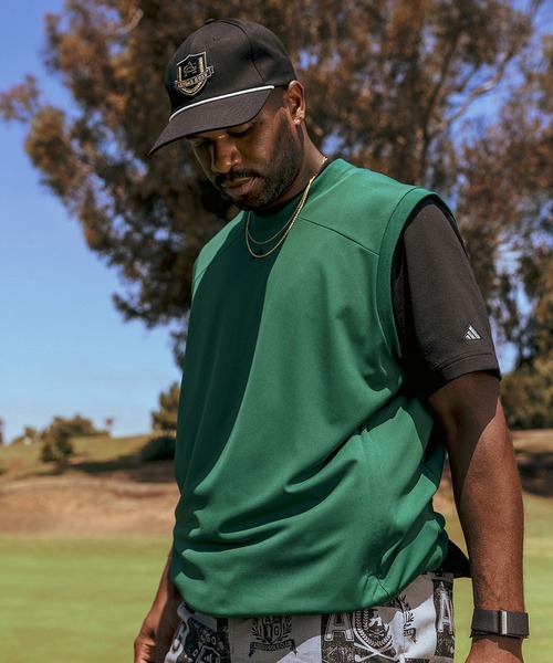 adidas（アディダス）の「GO-TO バックプリントベスト【adidas Golf/アディダスゴルフ】（ベスト・メンズ・ダークグリーン/グリーン/ブラック・XX-LARGE/LARGE/MEDIUM/SMALL/X-LARGE）」の4枚目の写真