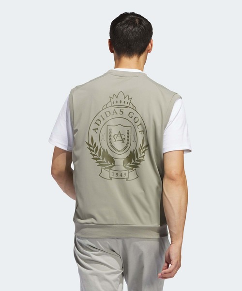 ○新品未使用 adidas golf レディース ベスト M セール】GO-TO バックプリントベスト【adidas Golf/アディダス
