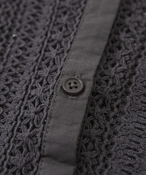 CUBE SUGAR（キューブシュガー）の「WEB限定レース×メッシュワイド前あきベスト（ベスト・レディース・ベージュ/スミクロ/ホワイト・M）」の13枚目の写真