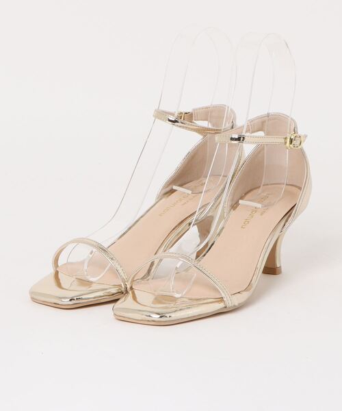 natural couture(ナチュラルクチュール)の「メタリックスクエアサンダル(その他シューズ・レディース・ゴールド/ブラック/シルバー・MEDIUM/LARGE)」の7枚目の写真