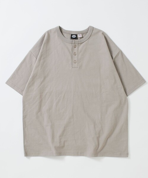 FREAK'S STORE(フリークスストア)の「限定展開 STORATECH/ストラテック ヘンリーネックTシャツ/USAコットン/抗菌/防臭/制菌/UVカット/接触冷感/吸水速乾(Tシャツ/カットソー・メンズ・グレイッシュベージュ/スミクロ/ネイビー/ブラック/ホワイト・SMALL/MEDIUM/LARGE/X-LARGE)」の9枚目の写真