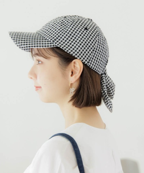 flower（フラワー）の「クリアーリボンピアス（ピアス（片耳用）・レディース・クリア/ブラック・FREE）」の4枚目の写真