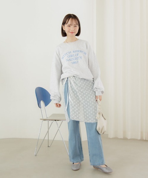 flower（フラワー）の「クリアーリボンピアス（ピアス（片耳用）・レディース・クリア/ブラック・FREE）」の12枚目の写真