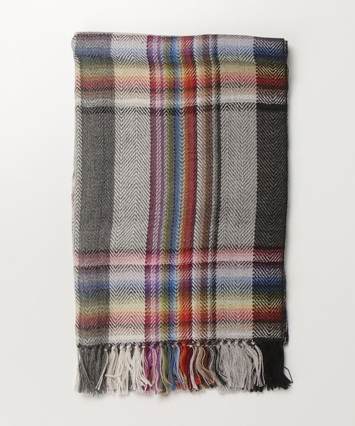 THE INOUE BROTHERS(ザイノウエブラザーズ)の「【THE INOUE BROTHERS】イノウエブラザーズ Multi Coloured Scarf 5001ML(マフラー・メンズ・ネイビー/オレンジ/ホワイト/グリーン/ブラック/グレー/ブルー・ONESIZE)」の4枚目の写真