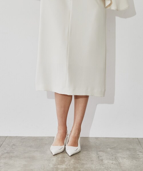 cloenc（クロエンス）の「◆【手洗い可】パールケープワンピース（ワンピース・レディース・アイボリー/ネイビー・03/01/02）」の9枚目の写真