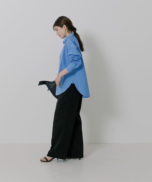 URBAN RESEARCH（アーバンリサーチ）の「『UR TECH DRYLUXE』『イージーケア』タックパンツ（その他パンツ・レディース・ブラック/ベージュ・38/36）」の11枚目の写真