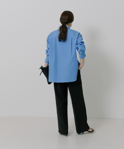 URBAN RESEARCH（アーバンリサーチ）の「『UR TECH DRYLUXE』『イージーケア』タックパンツ（その他パンツ・レディース・ブラック/ベージュ・38/36）」の12枚目の写真