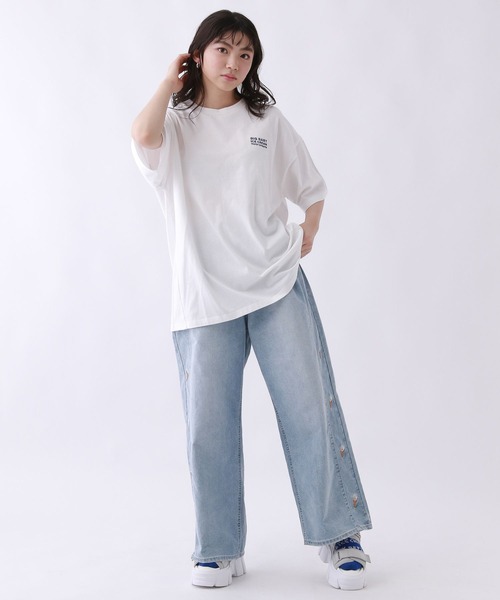 repipi armario(レピピ アルマリオ)の「【BIG BABY ICE CREAM】モノクロフォトルーズT【接触冷感】(Tシャツ/カットソー・キッズ・ホワイト/グレー・MEDIUM/LARGE)」の8枚目の写真