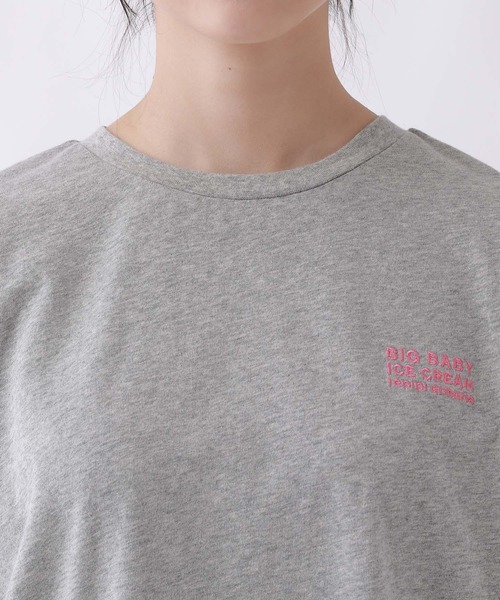 repipi armario(レピピ アルマリオ)の「【BIG BABY ICE CREAM】モノクロフォトルーズT【接触冷感】(Tシャツ/カットソー・キッズ・ホワイト/グレー・MEDIUM/LARGE)」の22枚目の写真