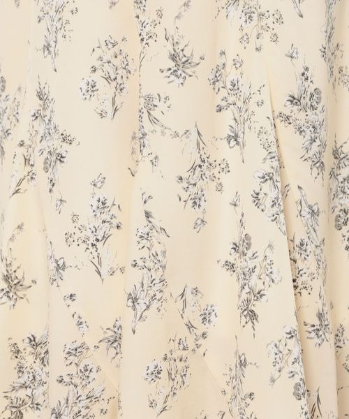 mysty woman（ミスティウーマン）の「フラワープリントフレアスカート 109955（スカート・レディース・ブラック/ライトベージュ/オフホワイト・FREE）」の22枚目の写真