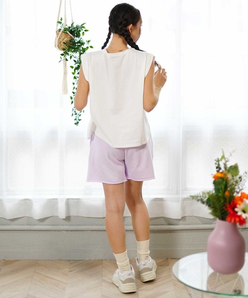 ムラサキスポーツ(ムラサキスポーツ)の「RIKKA FEMME/リッカファム ショートパンツ スエットショーツ RF24SS27(その他パンツ・レディース・ブラウン/ホワイト/パープル・S/M/M/L)」の8枚目の写真