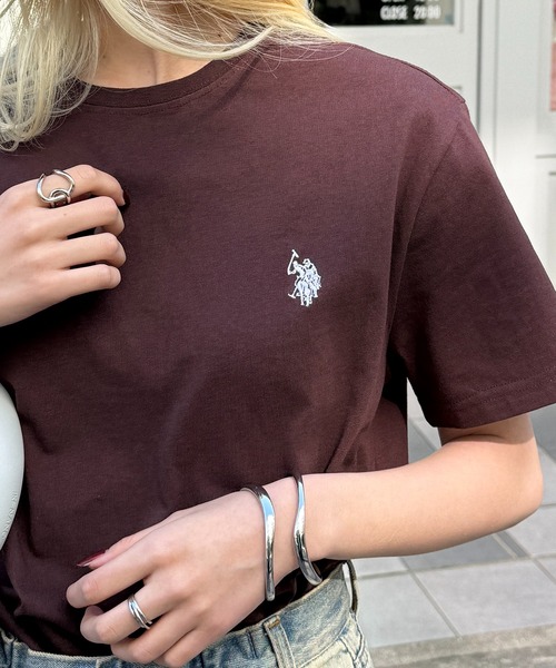 全6色 U.S. POLO ASSN. ポニー刺繍 クラシック コットン Tシャツ U.S. POLO ASSN. tシャツ 「U.S. ASSN.」ワンポイントクラシカル