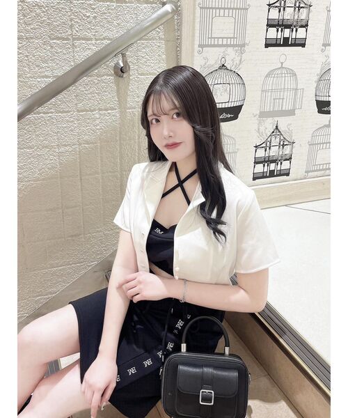 EATME（イートミー）の「ベルテットショルダーバッグ（ハンドバッグ・レディース・ブラック/アイボリー・FREE）」の11枚目の写真