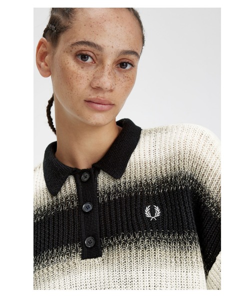 FRED PERRY フレッドペリー ニットポロシャツ FRED PERRY フレッドペリー ニット シャツ K6121 レディース セーター