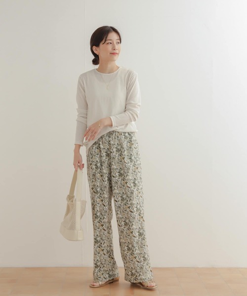 URBAN RESEARCH DOORS（アーバンリサーチドアーズ）の「ドライタッチテレコロングTシャツ（Tシャツ/カットソー・レディース・アイボリー/グレー系その他・MEDIUM）」の16枚目の写真