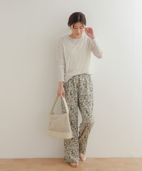 URBAN RESEARCH DOORS（アーバンリサーチドアーズ）の「ドライタッチテレコロングTシャツ（Tシャツ/カットソー・レディース・アイボリー/グレー系その他・MEDIUM）」の17枚目の写真