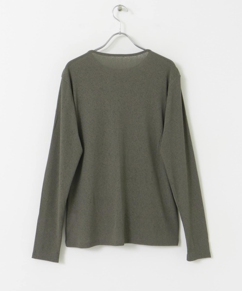 URBAN RESEARCH DOORS（アーバンリサーチドアーズ）の「ドライタッチテレコロングTシャツ（Tシャツ/カットソー・レディース・アイボリー/グレー系その他・MEDIUM）」の3枚目の写真