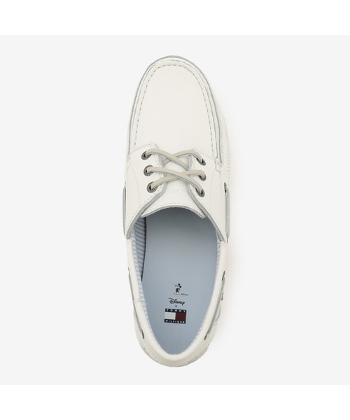 TOMMY HILFIGER（トミーヒルフィガー）の「TOMMYXDISNEY クラシックボートシューズ（その他シューズ・メンズ・ホワイト・27.5cm/28cm）」の4枚目の写真