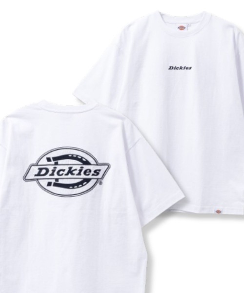 Dickies（ディッキーズ）の「Dickies グラフィックプリント＆刺繍　ショートスリーブTシャツ（Tシャツ/カットソー・メンズ・グレイッシュベージュ/ホワイト/ブルーグリーン/ブラック/ホワイト系1/ブルーグレー/グレー系1/ブラック系1/ホワイト系2/ホワイト系3/ブラック系2/ベージュ系1/グリーン系1/ネイビー系1/ホワイト系4/ブラック系3・XXL/L/M/S/XL）」の4枚目の写真