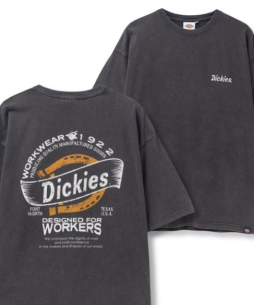 ディッキーズ シングルジャージー グラフィック L/S Tシャツ Dickies（ディッキーズ）の「Dickies グラフィックプリント