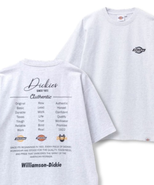 Dickies（ディッキーズ）の「Dickies グラフィックプリント＆刺繍　ショートスリーブTシャツ（Tシャツ/カットソー・メンズ・グレイッシュベージュ/ホワイト/ブルーグリーン/ブラック/ホワイト系1/ブルーグレー/グレー系1/ブラック系1/ホワイト系2/ホワイト系3/ブラック系2/ベージュ系1/グリーン系1/ネイビー系1/ホワイト系4/ブラック系3・XXL/L/M/S/XL）」の11枚目の写真