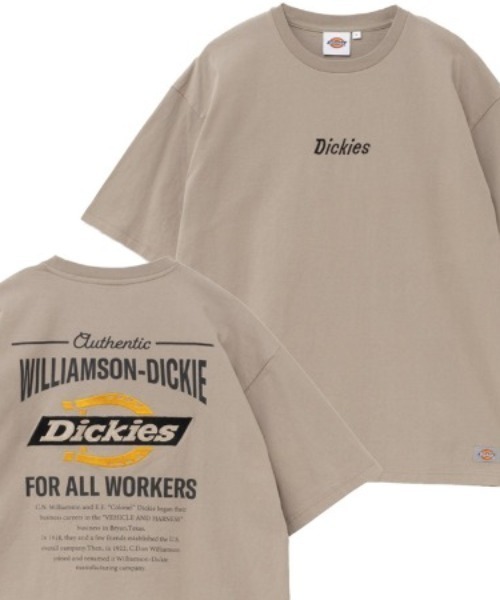 Dickies（ディッキーズ）の「Dickies グラフィックプリント＆刺繍　ショートスリーブTシャツ（Tシャツ/カットソー・メンズ・グレイッシュベージュ/ホワイト/ブルーグリーン/ブラック/ホワイト系1/ブルーグレー/グレー系1/ブラック系1/ホワイト系2/ホワイト系3/ブラック系2/ベージュ系1/グリーン系1/ネイビー系1/ホワイト系4/ブラック系3・XXL/L/M/S/XL）」の12枚目の写真