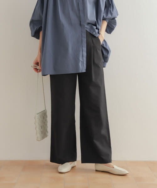 URBAN RESEARCH DOORS（アーバンリサーチドアーズ）の「レーヨンコットンイージーパンツ（その他パンツ・レディース・カーキ/ネイビー/ブラック・SMALL/MEDIUM）」の3枚目の写真