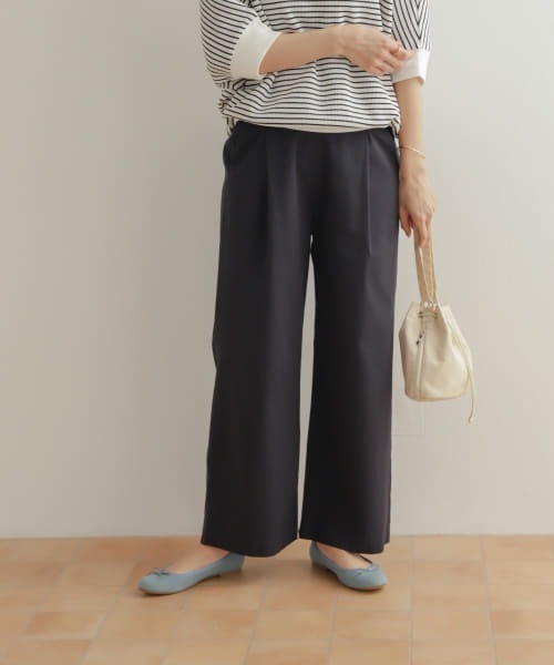 URBAN RESEARCH DOORS（アーバンリサーチドアーズ）の「レーヨンコットンイージーパンツ（その他パンツ・レディース・カーキ/ネイビー/ブラック・SMALL/MEDIUM）」の4枚目の写真