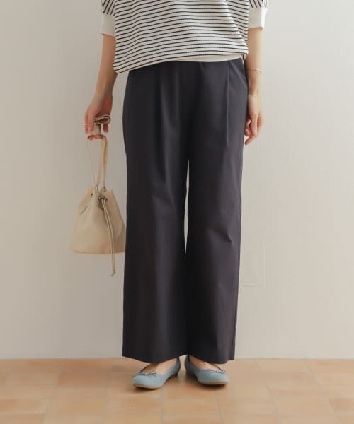 URBAN RESEARCH DOORS（アーバンリサーチドアーズ）の「レーヨンコットンイージーパンツ（その他パンツ・レディース・カーキ/ネイビー/ブラック・SMALL/MEDIUM）」の6枚目の写真