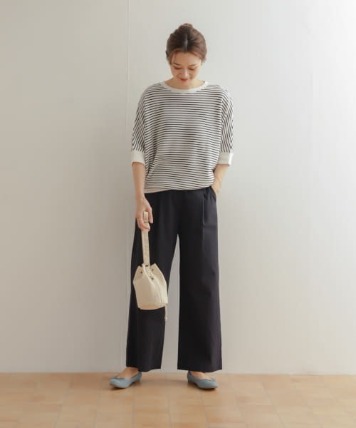 URBAN RESEARCH DOORS（アーバンリサーチドアーズ）の「レーヨンコットンイージーパンツ（その他パンツ・レディース・カーキ/ネイビー/ブラック・SMALL/MEDIUM）」の15枚目の写真