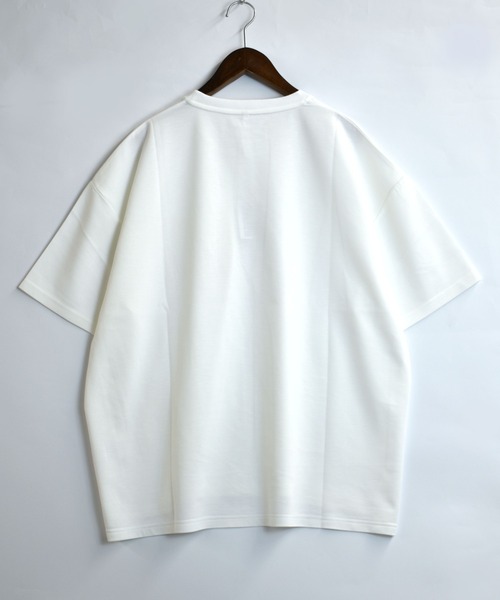 Starting Over(スターティングオーバー)の「crochet pocket double knit T-shirt/接触冷感 クロシェ編み ポケット ダンボールニット クルーネック半袖Tシャツ(Tシャツ/カットソー・メンズ・ブラック/ベージュ/ホワイト・M/L/XL)」の4枚目の写真