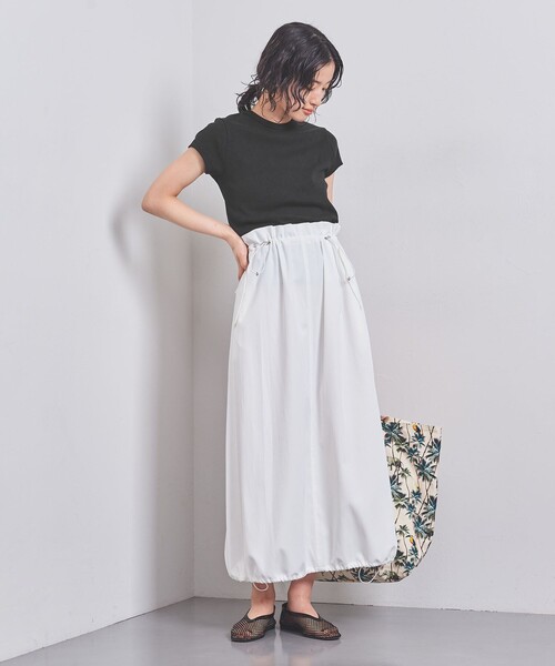 UNITED ARROWS(ユナイテッドアローズ)の「コットン フライス フレンチスリーブ Tシャツ(Tシャツ/カットソー・レディース・ブラック/ホワイト/ダークブラウン/その他1・FREE)」の13枚目の写真