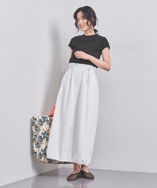 UNITED ARROWS(ユナイテッドアローズ)の「コットン フライス フレンチスリーブ Tシャツ(Tシャツ/カットソー・レディース・ブラック/ホワイト/ダークブラウン/その他1・FREE)」の12枚目の写真