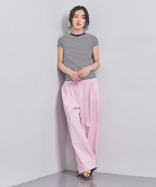 UNITED ARROWS(ユナイテッドアローズ)の「コットン フライス フレンチスリーブ Tシャツ(Tシャツ/カットソー・レディース・ブラック/ホワイト/ダークブラウン/その他1・FREE)」の10枚目の写真