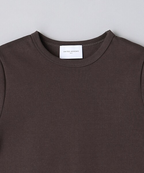 UNITED ARROWS(ユナイテッドアローズ)の「コットン フライス フレンチスリーブ Tシャツ(Tシャツ/カットソー・レディース・ブラック/ホワイト/ダークブラウン/その他1・FREE)」の20枚目の写真