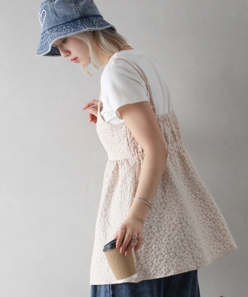 SpRay（スプレイ）の「デニムハート刺繍バケットハット（ハット・レディース・ブラック/ブルー・FREE）」の6枚目の写真