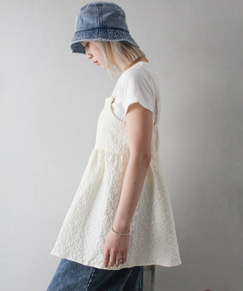 SpRay（スプレイ）の「デニムハート刺繍バケットハット（ハット・レディース・ブラック/ブルー・FREE）」の14枚目の写真