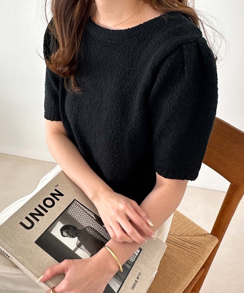 セール】スラブヤーン2wayカーディガントップス（カーディガン/ボレロ