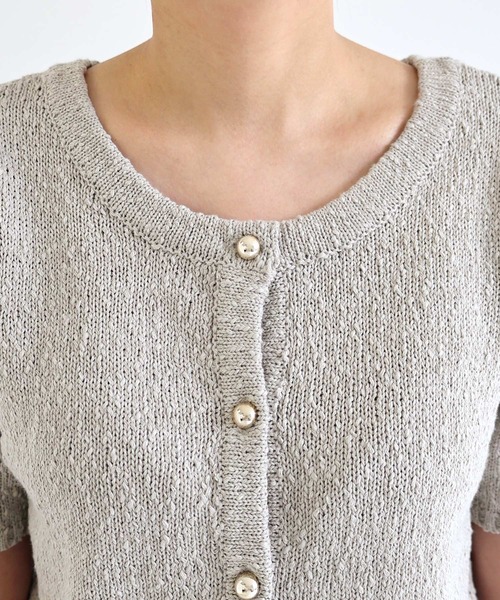 セール】スラブヤーン2wayカーディガントップス（カーディガン/ボレロ