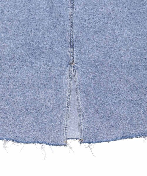 PUNYUS(プニュズ)の「デザインデニムカーゴロングスカート(デニムスカート・レディース・ライトインディゴブルー/ライトブルー/ブラック系その他・1/2/3/4)」の14枚目の写真