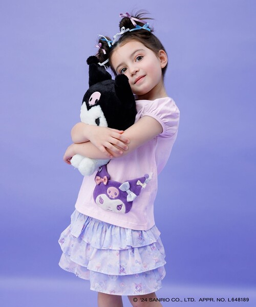 ANY（エニィ）の「【サンリオキャラクターズ×any FAM】ポシェットTシャツ（Tシャツ/カットソー・キッズ・ホワイト系/ライラック系/サックスブルー系・90/100/110/120/130）」の17枚目の写真