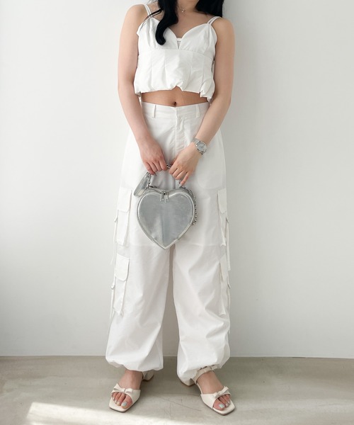 Heather（ヘザー）の「バルーンキャミビスチェ　121920（ベスト・レディース・ホワイト/ブラック/グレー・FREE）」の15枚目の写真