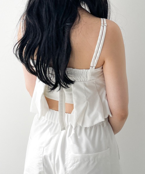 Heather（ヘザー）の「バルーンキャミビスチェ　121920（ベスト・レディース・ホワイト/ブラック/グレー・FREE）」の14枚目の写真