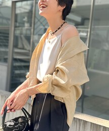 NOLLEY’S | MY STANDARD リネン2WAY shortシャツ(シャツ/ブラウス)