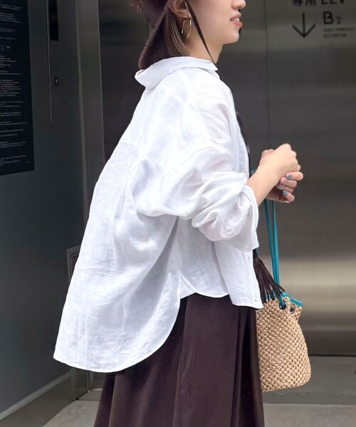 NOLLEY'S（ノーリーズ）の「MY STANDARD リネン2WAY shortシャツ