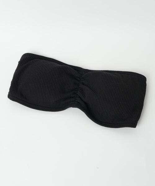 WEGO（ウィゴー）の「WEGO/カップ付きブラトップ（チューブトップ・レディース・ホワイト/ブラック・SMALL/MEDIUM）」の2枚目の写真