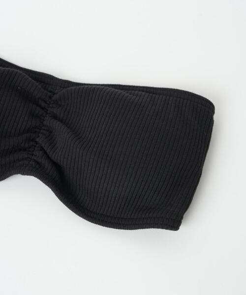 WEGO（ウィゴー）の「WEGO/カップ付きブラトップ（チューブトップ・レディース・ホワイト/ブラック・SMALL/MEDIUM）」の3枚目の写真